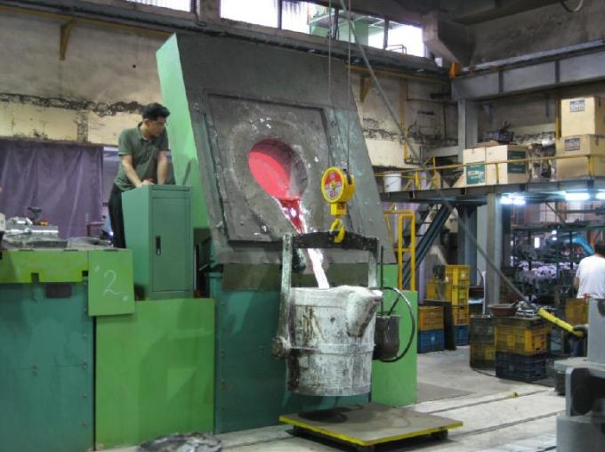 Fast Heating Cast Iron Melting Furnace , 750kg Induction Melting Machine
